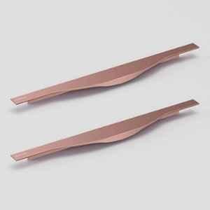 Plantex Profile Handle for Kitchen Cabinet/16 inch Aluminium Drawer Profile Handle/Wardrobe Pull Handle for Home/Office/Hotel - Pack of 2 (Rose Gold)