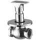 Oleanna Global Brass Silver Chrome Finish Flush Cock with Wall Flange