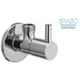 Spazio Stainless Steel Chrome Finish Turbo Angle Valve with Wall Flange (Pack of 12)