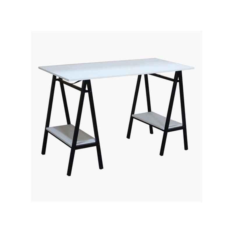 Homebox 77x57x120cm Wood Black & White Finland Study Desk, 162838584