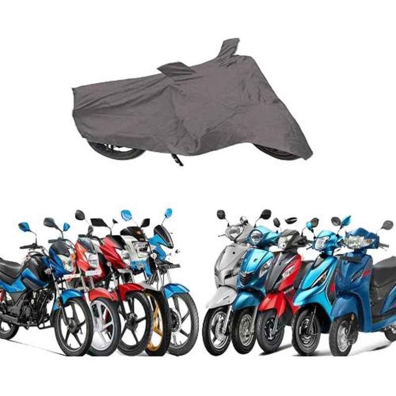 Zeeko Grey Bike Body Cover for Honda Dream Yuga