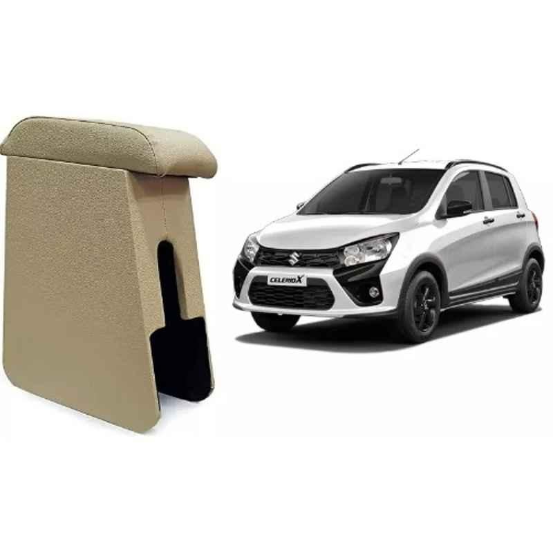 Sca Beige Wooden Maruti Suzuki Celeriox All Model Armrest Console