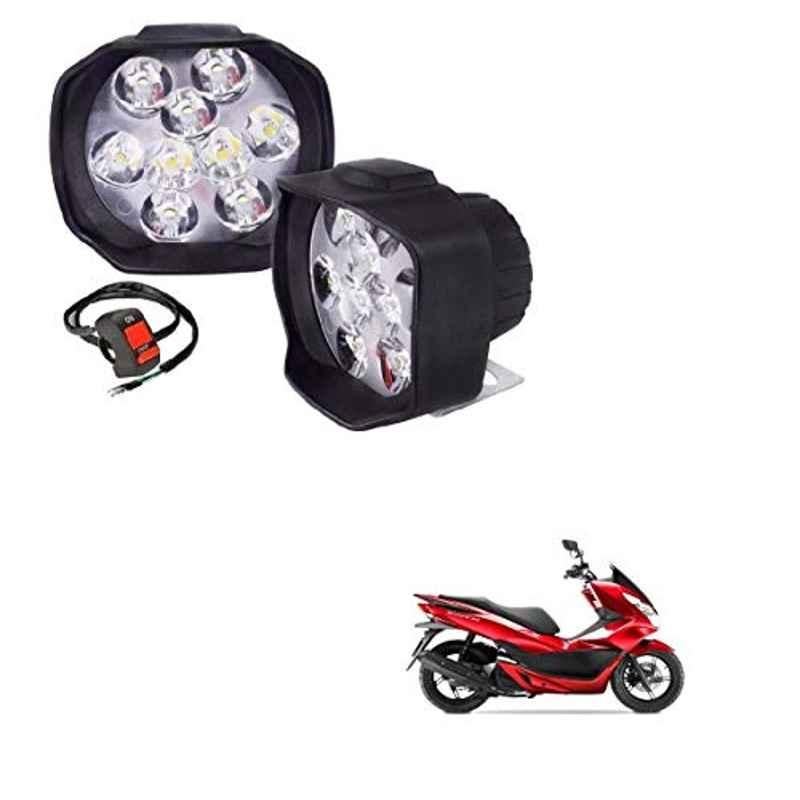 Kozdiko 2 Pcs Sheen 9 LED 6000k Cree LED Transformer Bumble Bee Style LED Fog Light Set for Hero ZIR