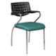 Regent Metal & Plastic Black & Green Chair with Writing Pad Handle, RSC-711