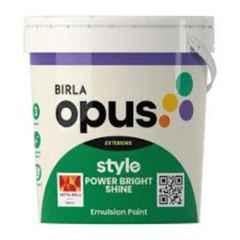 Birla Opus Style Power Bright Shine 4 Litre White Economy Exterior Emulsion