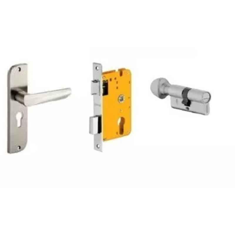 Dorset HL Series Amy 60mm Stainless Steel Door Handle Lock Set with Coin & Knob (Pack of 4)