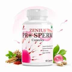 Zenius India 60 Pcs Pro Sperm Capsule with Shatavari, Javitri, Tulsi, Swarna Bhasma, Abhrak Bhasma & Makardhwaj for Mens Reproductive Health