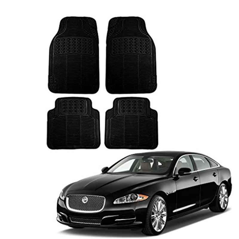 Kozdiko 4 Pcs Black Rubber Car Mat Set for Jaguar XJ-Type