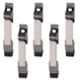 Atom DS004 Black Silver Finish Door Stopper (Pack of 5)
