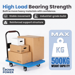 Crown Power 500kg Steel Foldable Platform Trolley