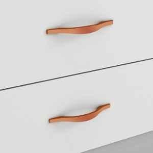 Plantex 96mm Zinc Rose Gold PVD Finish Pull Cabinet Handle for Home & Office, APS-PH-102-RG-96MM-PK2 (Pack of 2)