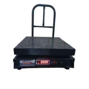 Voda 200kg Mild Steel Black Chicken Type Heavy Duty Weighing Scale with 1 Year Warranty, Platform Size: 300x300 mm