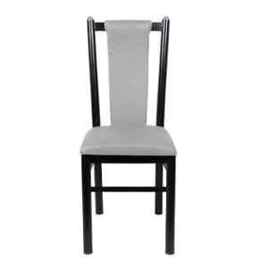 Rose Duke Metal & Leatherette Grey Dining Chair