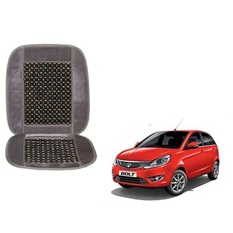 Kozdiko Wooden Beads Car Seat Cushion with Velvet Border for Tata Bolt
