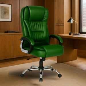 Newturn Dragon Leather Green High Back Ergonomic Revolving Chair