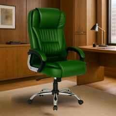 Newturn Dragon Leather Green High Back Ergonomic Revolving Chair
