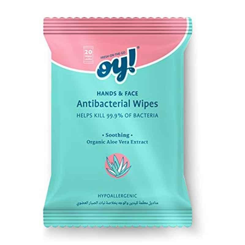 Oy 20 Sheet Morning Mist Hand & Face Wipes
