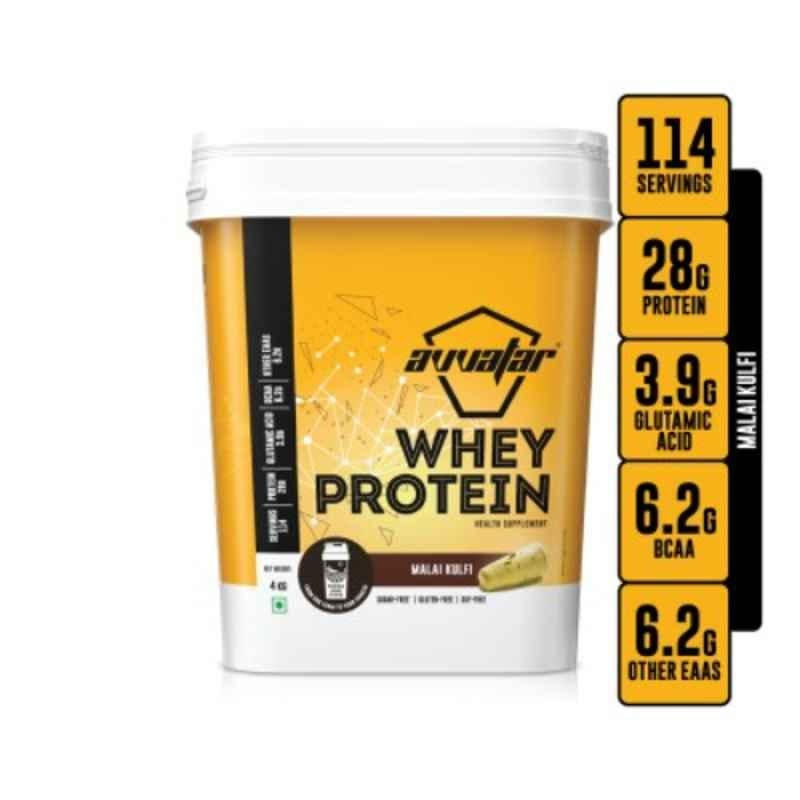 Avvatar 4kg Malai Kulfi Whey Protein