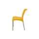 Supreme Hybrid Premium Plastic Yellow Chair without Arm (Pack of 2)