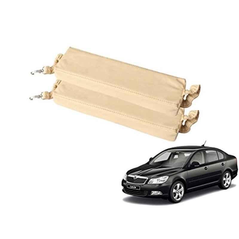 Kozdiko 2 Pcs Beige Seat Gap Filler Set for Skoda Laura