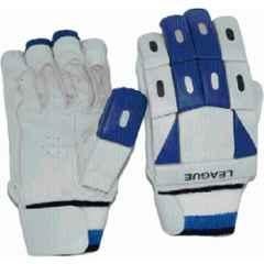 QUIT-X Xtreme Leather Blue Cricket Batting Gloves for Men