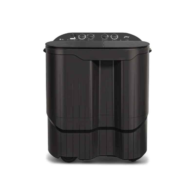 Godrej Edge Jazz 11.5kg 530W Crystal Grey Top Load Semi Automatic Washing Machine, WS EDGE JAZZ 115 5.0 DB3 M SGR
