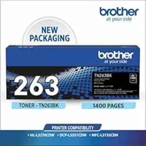 Brother TN 263BK Black Toner Cartridge