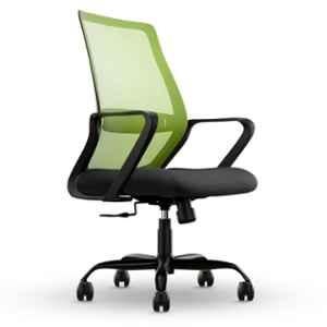 CELLBELL Desire Pro Mesh Medium Back Pistachio Green Ergonomic Office Chair with Lumbar Support & Height Adjustable