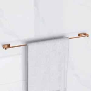 Plantex Smero Pure Brass Towel Hanger for Bathroom/Towel Stand/Single Towel Rod/Bathroom Accessories Smart 24 inch -PVD Rose Gold