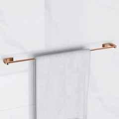 Plantex Smero Pure Brass Towel Hanger for Bathroom/Towel Stand/Single Towel Rod/Bathroom Accessories Smart 24 inch -PVD Rose Gold