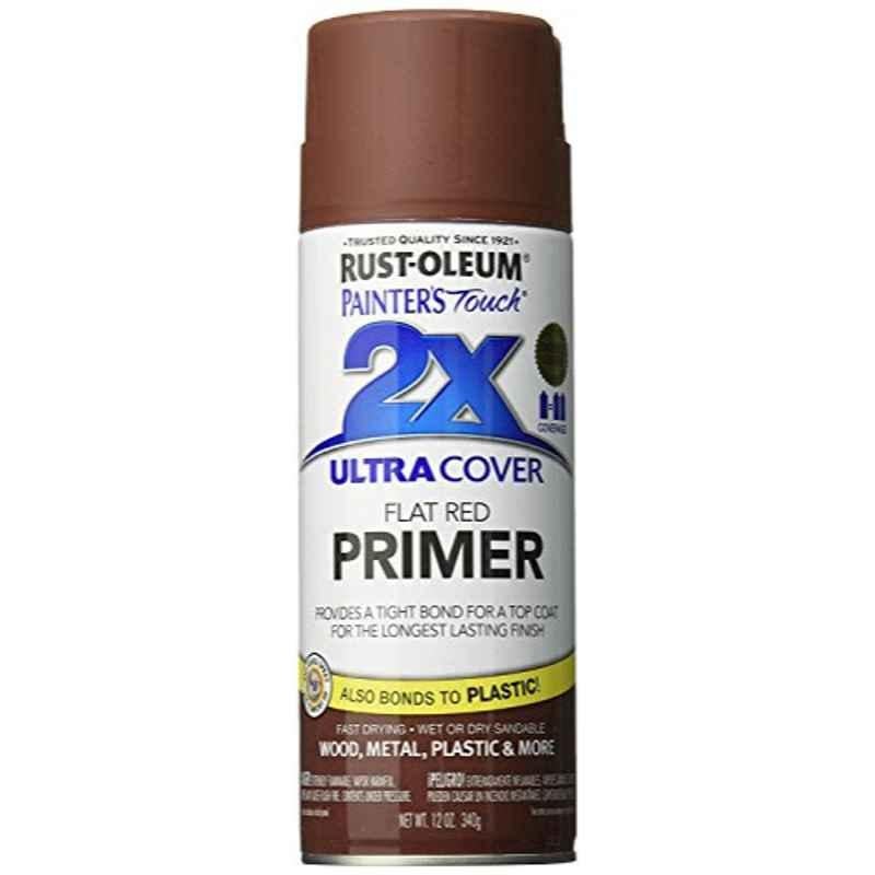 Rust-Oleum Painters Touch 12 Oz Red 249086 2X Flat Primer Spray Paint