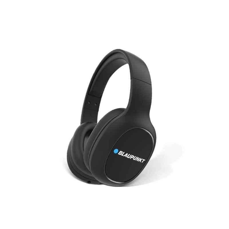 Blaupunkt EQZ Rich Bass Black Over Ear Wireless Bluetooth Headset with Mic, BH21
