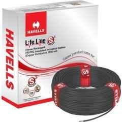 HavellsLifeLine 0.75 Sq. mmLength 90m FR PVC Insulated Cable Black