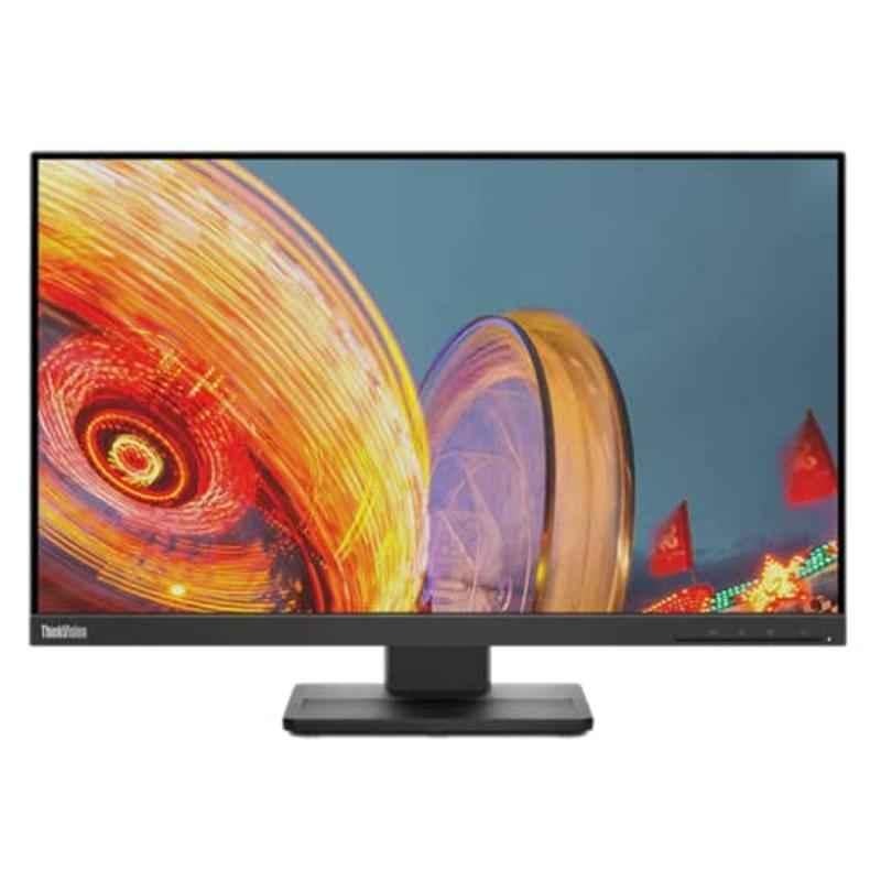 Lenovo ThinkVision E24Q-20 23.8 inch QHD IPS Raven Black LED Monitor, 62CFGAR1WW