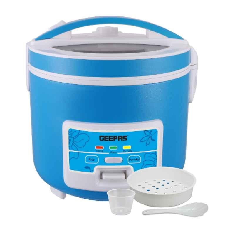 Geepas 1200W 3L Stainless Steel 7-in-1 Multi-Function Rice Cooker, GRC4333