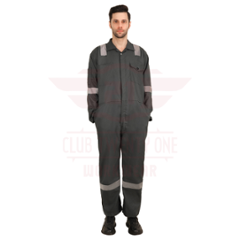 Club Twenty One Workwear Poly-Cot Cotton & Polyester Olive Green Safety Coverall, 2017, Size: L