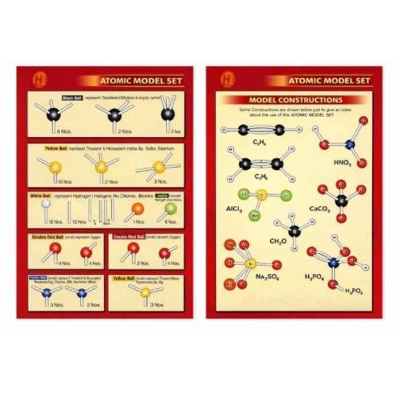 Harrison Enterprises 112 Pcs Plastic Molecular Model Kit with Storage Box
