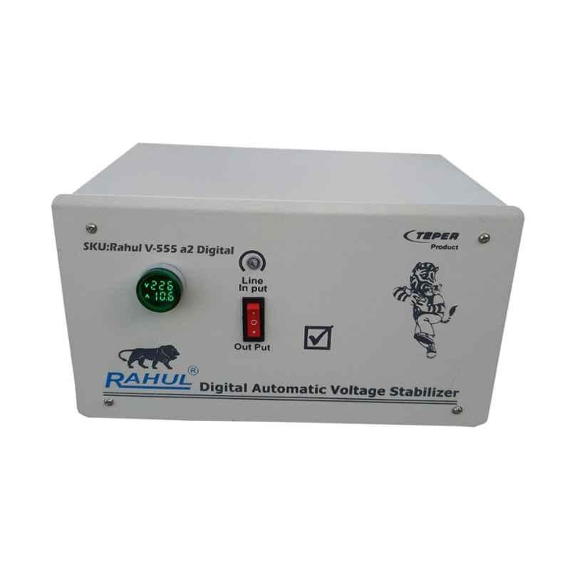 Rahul V-555 A2 Digital 2kVA 8A 100-280V 5 Step Automatic Voltage Stabilizer for Deep Fridge