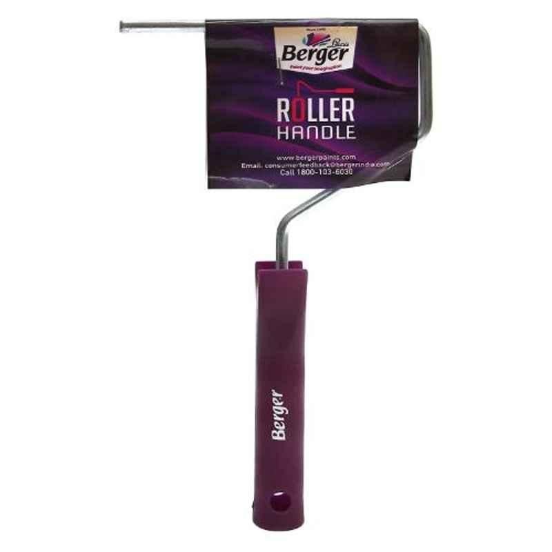 Berger 6 inch Steel Purple & Grey Interior Painting Silk Roller with Twin Lock, F00PR30HH7001000, (Pack of 5)