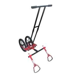 Global Nature Agro 5.5 inch Adjustable Double Wheel Manual Push Type Weeder Cum Cultivator Machine, Harrow-Stirrup-Hoe-5.5-Inch