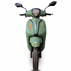 Amo Electric Bikes Feisty E1 LI 25km/hr 60V Non RTO Green Electric Scooter with 60-70 km Per Charge Range