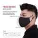 Arcatron 10 Pcs 4 Layer Polyester Black Washable & Reusable Face Mask Set, MK-ULTP-S-B10, Size: Small