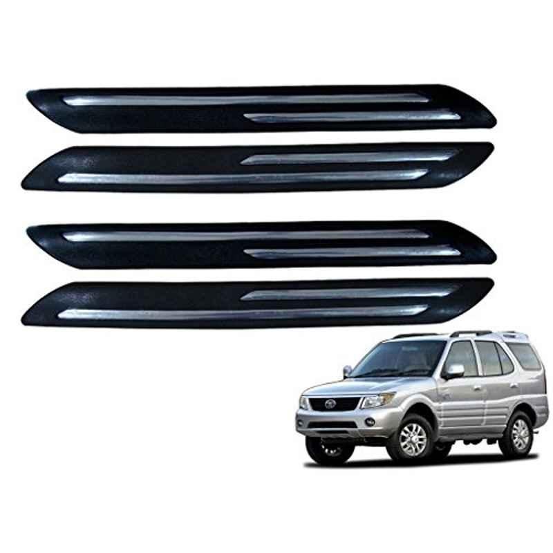 Kozdiko 4 Pcs Double Chrome Bumper Protector Set for Tata Safari