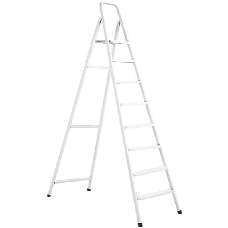 Robustline 9 Steps 350lbs Aluminium White Multi Purpose Ladder