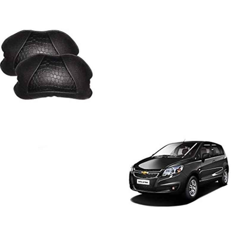 Kozdiko 2 Pcs Memory Foam Black Neck Rest Cushion Pillow Set for Chevrolet Sail UVA