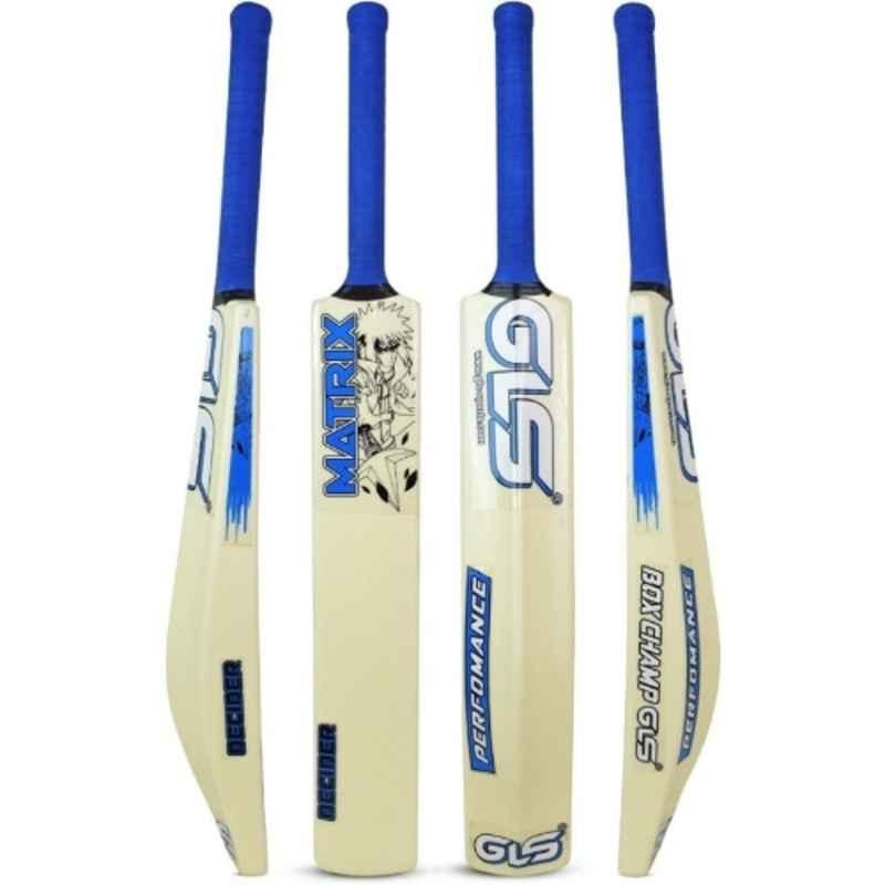 GLS Matrix 800-850g PVC Full Size Ivory & Yellow Full Size Cricket Bat for Age 15+ Years
