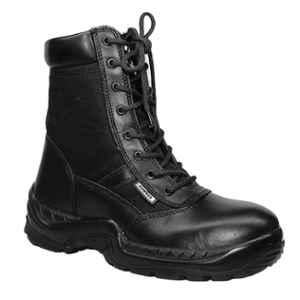 Krieger Leather PU Black Hi-Ankle Boot, 85090-KR1001-05, Size: 5