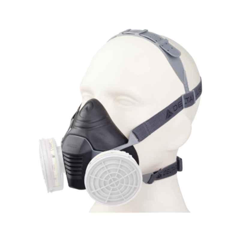 Deltaplus M6200 Jupiter TPE & PP Black & Grey Respirator Mask