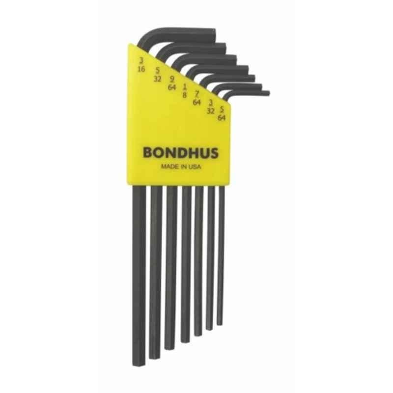 Bondhus HLX12S 12 Pcs Short ProGuard Hex End L-Wrench Set, 12236