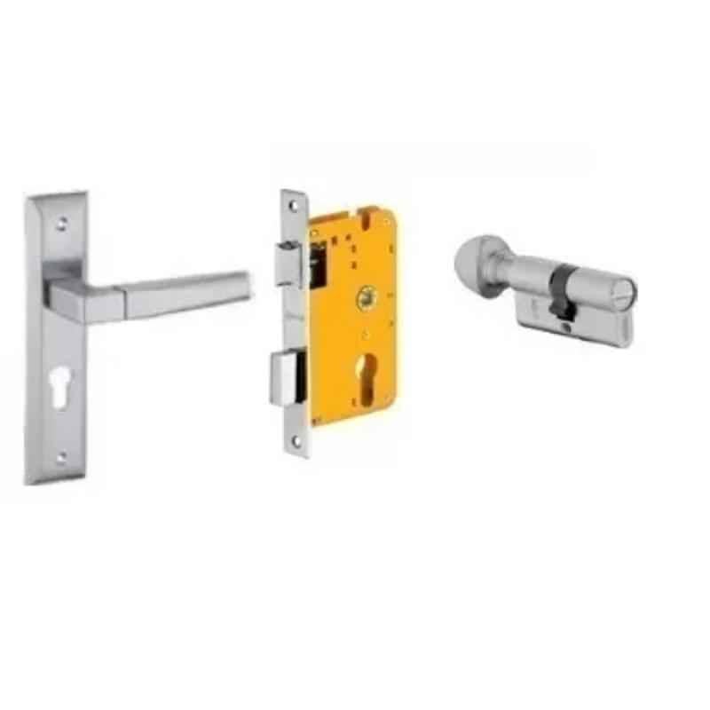 Dorset HL Series Cosmo 70mm Stainless Steel Patina Finish Door Handle Lock Set with Coin & Knob (Pack of 2)